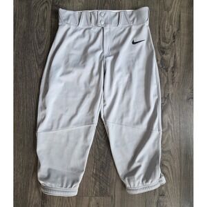 Nike Team Youth Gray Baseball Pants Size XL Athletic Sportswear Engineered Crop